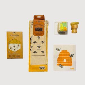 Kitchen Box  - Dishcloth, produce bags, beeswax wraps, soap, brush, soap dish